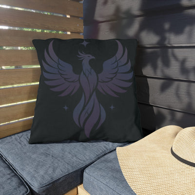 Rising Phoenix Outdoor Pillow - Mystical Patio Decor | Fade-Resistant