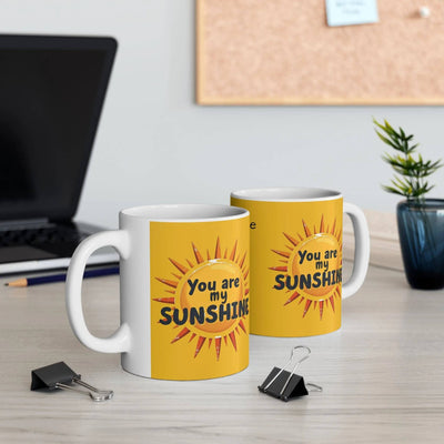 Personalized Sunshine Mug - Brighten Your Day, Custom Name Coffee Mug - Iron Phoenix GHG