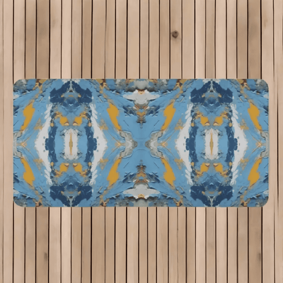Vibrant Abstract Beach Towel - full view folded | Our Phoenix Rise
