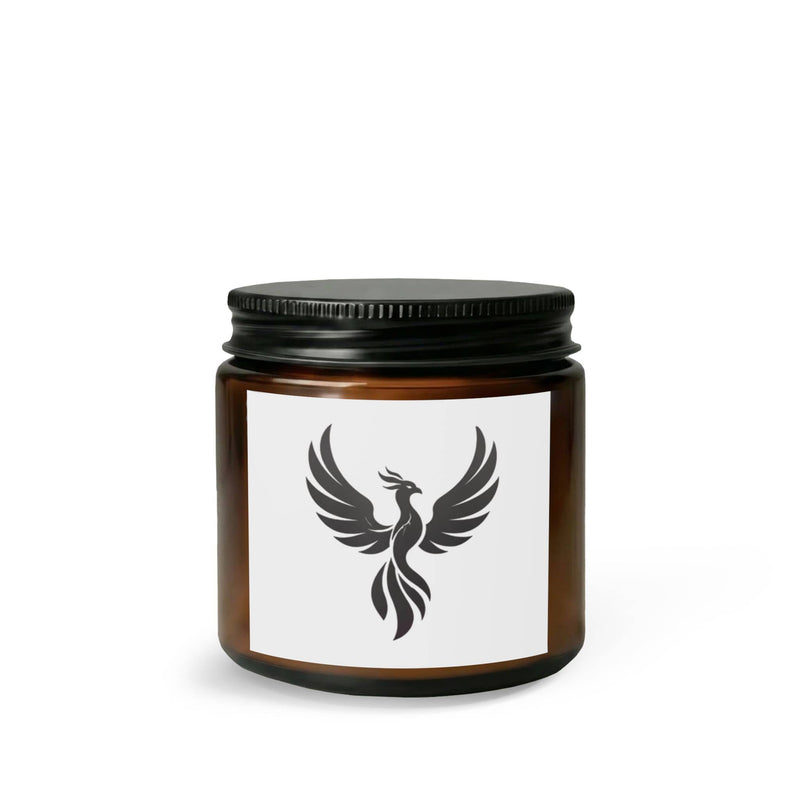 Phoenix emblem candle jar