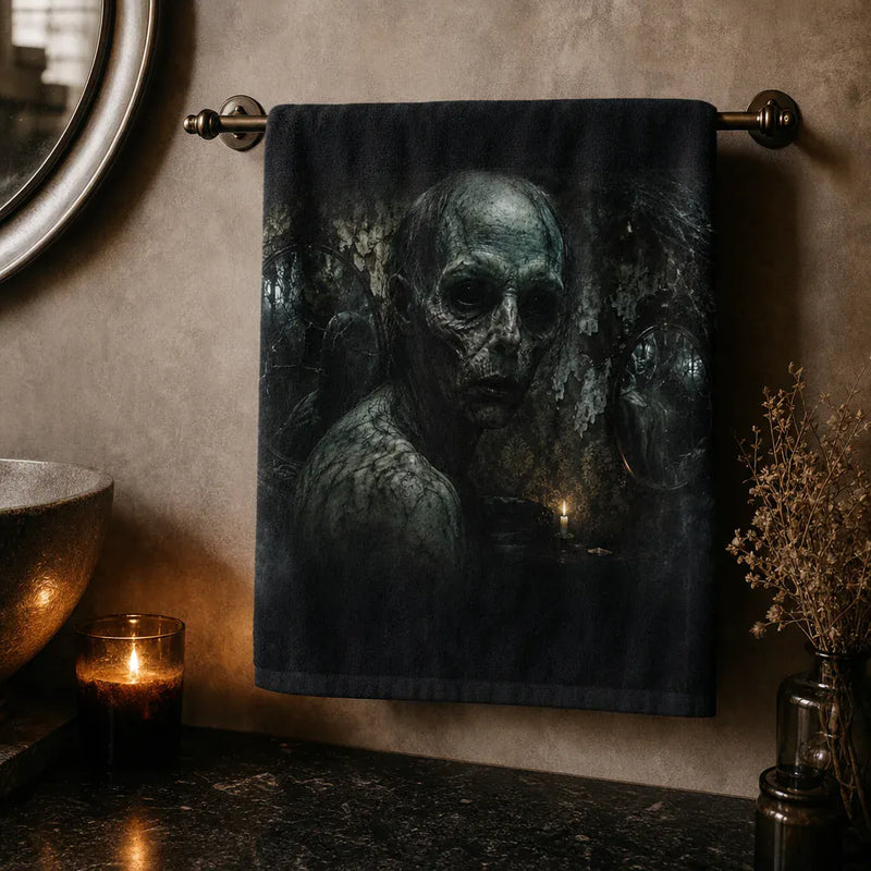 Gothic Halloween bathroom decor