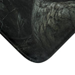 Gothic Skull Bath Mat - Close Up of Reinforced Edge Binding | Our Phoenix Rise