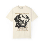 Golden Retriever Shirt for Dog Lovers - Banana tee flat lay front | Our Phoenix Rise