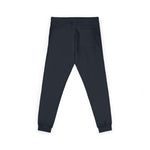 Embroidered Star Compass Sweatpants — White Fleece Joggers