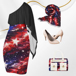One Shoulder Patriotic Star-Spangled Dress | USA Pride