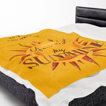 Personalized You Are My Sunshine Velveteen Plush Blanket - Gift Ready | Our Phoenix Rise