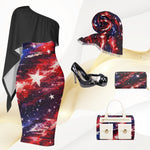One Shoulder Patriotic Star-Spangled Dress | USA Pride