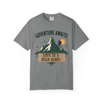 Mountain Hiking Graphic T-Shirt - Khaki Front View | Our Phoenix Rise