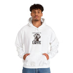 Labrador Retriever Owner Hoodie - Model wearing white hoodie, front view | Our Phoenix Rise