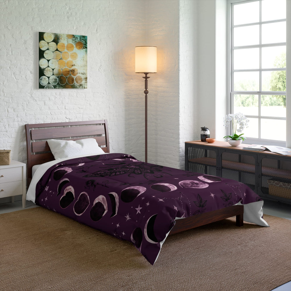 Purple Moon Phase Comforter