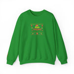 Merry Christmas Crewneck Sweatshirt — Festive Ugly Sweater Style Holiday Pullover