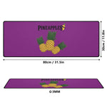 Purple Pineapple XXL Deskmat – Water-Resistant, Non-Slip