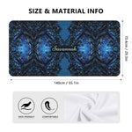 Personalized Blue Geometric Beach Towel - Texture Close-up | Our Phoenix Rise