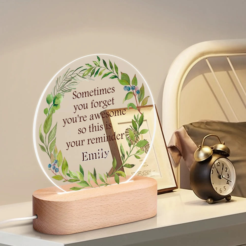 Personalized Custom Name Acrylic led Night Light