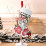 Personalized Santa Christmas Stocking - Hanging on white tree | Our Phoenix Rise
