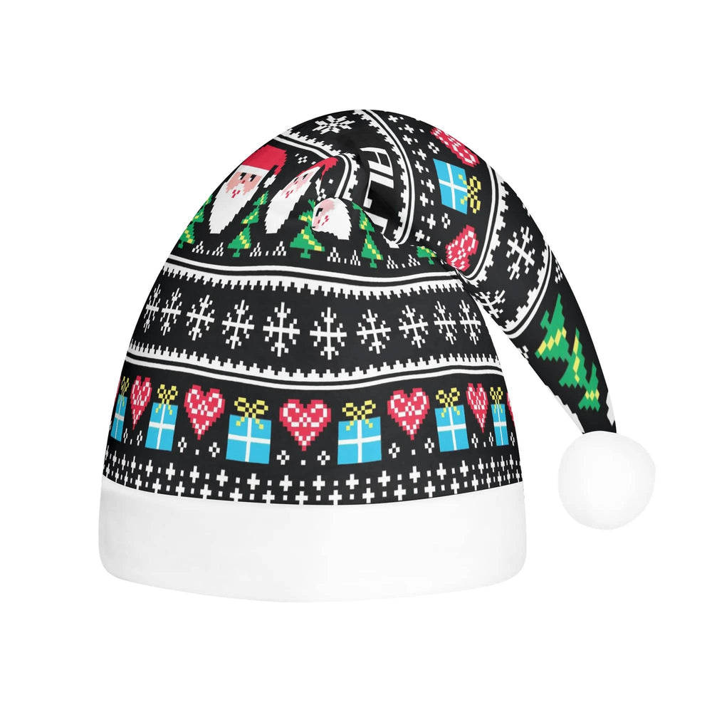Personalized Ugly Sweater Santa Hat