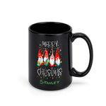Personalized Christmas Gnome Mug - 'Merry Christmas' text and colorful lights | Our Phoenix Rise