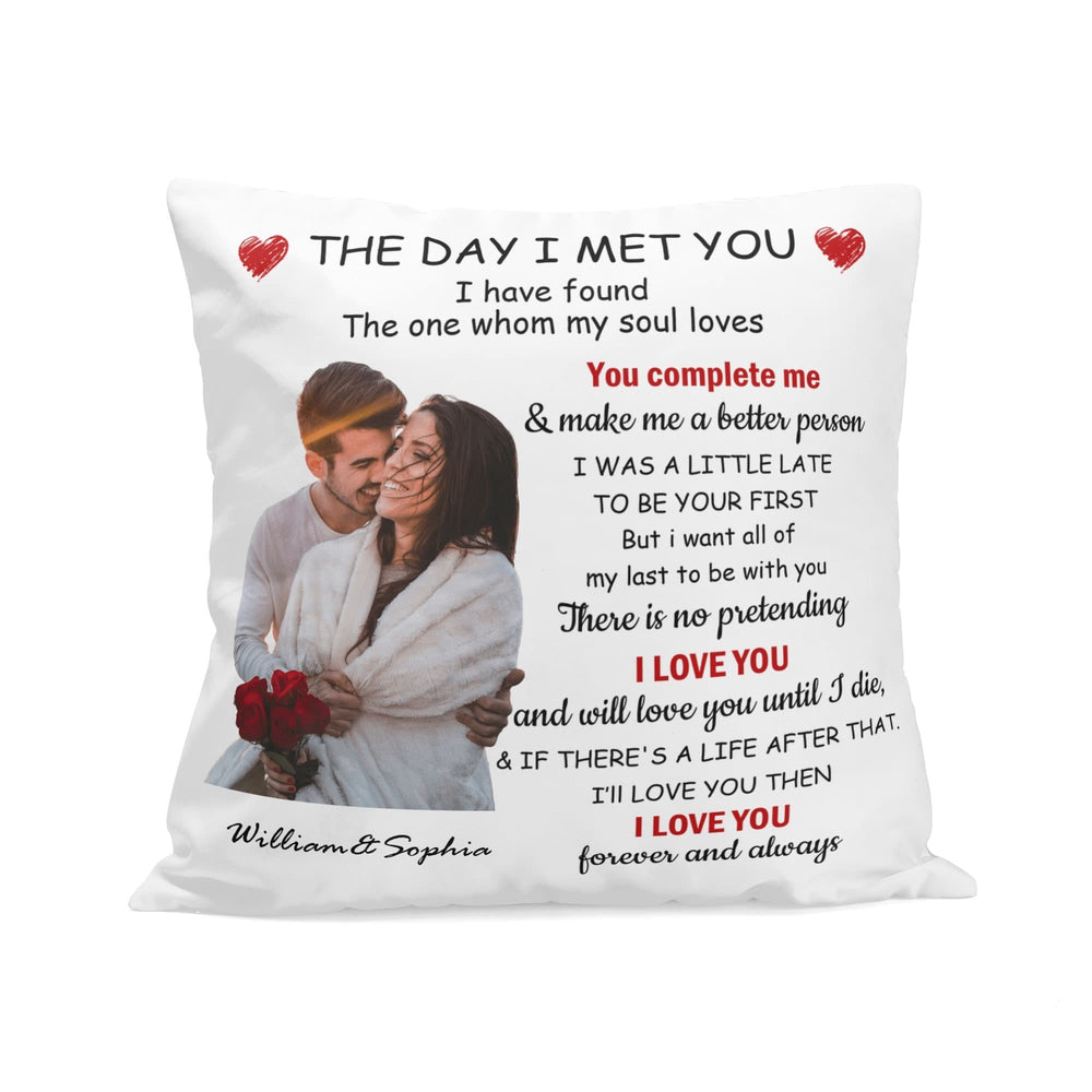 Personalized Couple Photo Pillow