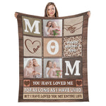 Personalized Mothers Day Photo Blanket - Woman holding custom mom gift | Our Phoenix Rise