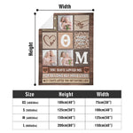 Personalized Mothers Day Photo Blanket - Three photo collage layout detail | Our Phoenix Rise