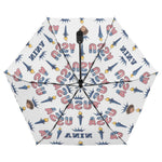 Personalized Patriotic Auto Open Close Umbrella - handle and button detail | Our Phoenix Rise