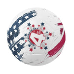 Personalized Patriotic Soccer Ball - Side view showing custom name area | Our Phoenix Rise