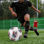 personalized patriotic soccer ball - perspective view | Our Phoenix Rise