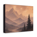 Misty Mountain Sunrise Canvas Wall Art - Peaceful Nature Decor - Detail 7 | Our Phoenix Rise