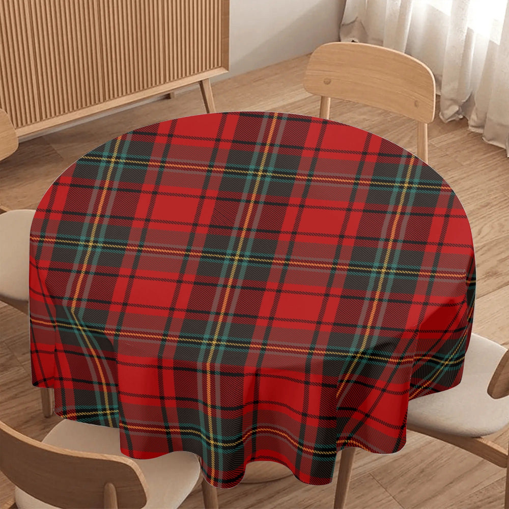 Christmas Plaid Round Tablecloth 60 Inch