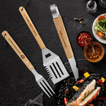 Personalized Grilling Tool Set - Close Up of Engraved Spatula and Fork | Our Phoenix Rise