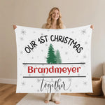 Personalized First Christmas BlanketMade in the USA Main Perspective | Our Phoenix Rise