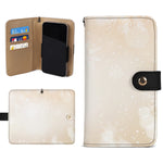 Winter Snowflake Phone Wallet Case - Front open with phone and cards | Our Phoenix Rise