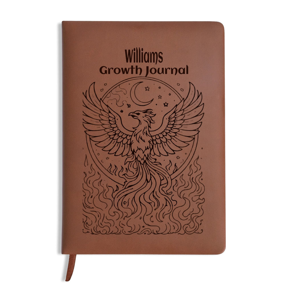 Personalized Phoenix Growth Journal Brown