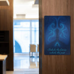 Custom 8x12 Iron Plate Inhale Exhale Design - Close-up View | Our Phoenix Rise