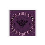 Moth and Moon Phases Sticker | Kiss-Cut Witchy Celestial Decal