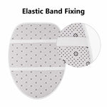 Christmas Snowman Snowflake Bathroom Rug Set - toilet lid cover elastic band fixing | Our Phoenix Rise