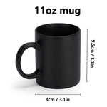 Personalized Christmas Snowman Coffee Mug - Blank back view | Our Phoenix Rise