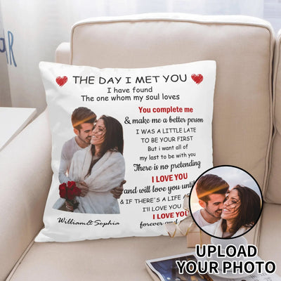 Personalized Couple Photo Pillow - On Sofa Display | Our Phoenix Rise