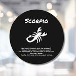 Scorpio Zodiac Wood Sign - Full view, room context | Our Phoenix Rise