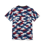 Patriotic Freedom T-Shirt - back view with patterned sleeves | Our Phoenix Rise