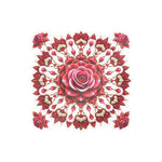 Rose Mandala Vinyl Decal — Kiss-Cut Floral Sticker for Laptops, Water Bottles & Windows