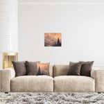 Misty Mountain Sunrise Canvas Wall Art - Corner Detail and Canvas Texture | Our Phoenix Rise