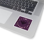 Moth and Moon Phases Sticker | Kiss-Cut Witchy Celestial Decal