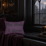 The Moth & Moon Lumbar Pillow — Purple Decorative Accent Pillow