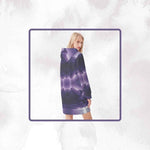 Celestial Sprite Cosmic Hoodie Dress - Full Length Front View | Our Phoenix Rise
