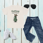 Golfing Is Just Hiking With Anger Issues Shirt - Ice Grey Front View | Our Phoenix Rise