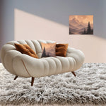 Misty Mountain Sunrise Canvas Wall Art - Back View with Hanging Hardware | Our Phoenix Rise