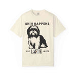 Funny Shih Tzu Pun Shirt - Front View White | Our Phoenix Rise