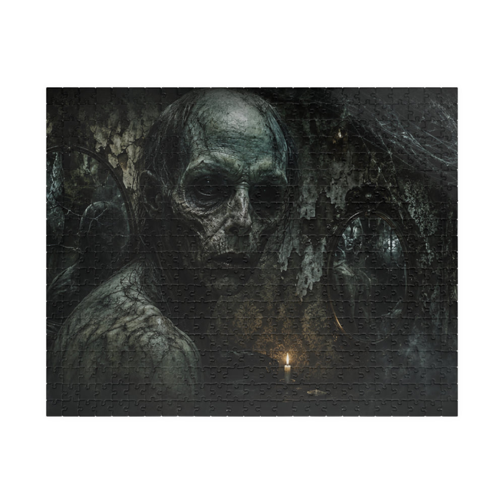 Skull Candlelight Horror Puzzle — Gothic Jigsaw for Adults (110–1014 pcs)