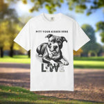 Pitt Your Kisses Pitbull T-Shirt - Bay flat lay | Our Phoenix Rise